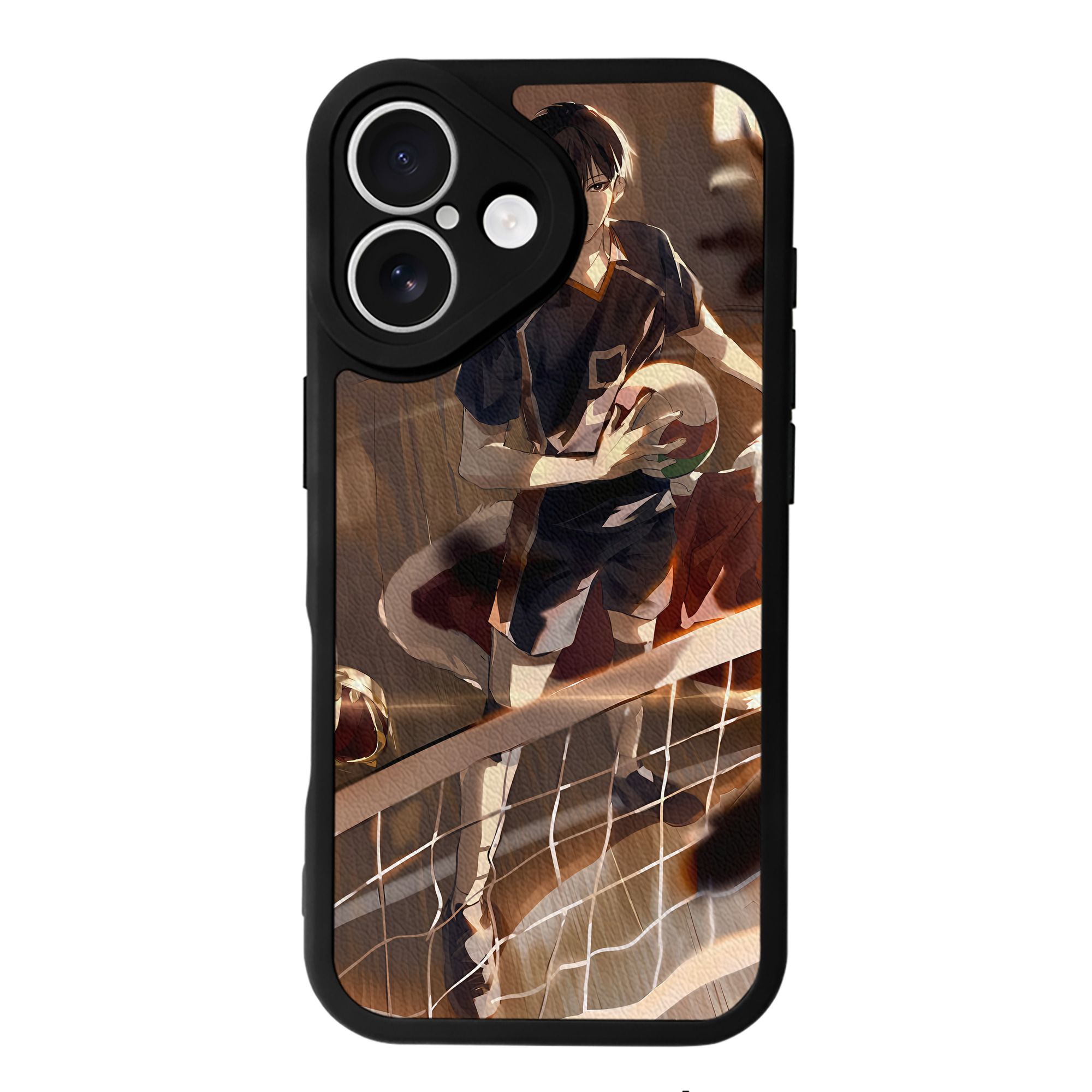 （画像用） ハイキュー!! Haikyu!! 【iPhone 16シリーズ対応】シリコンスマホケース（レザー調） 材質：シリコン